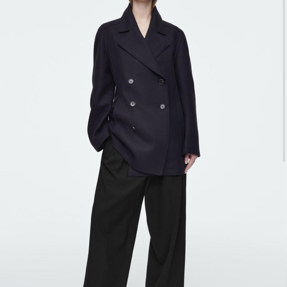 COS relaxed wool pea coat